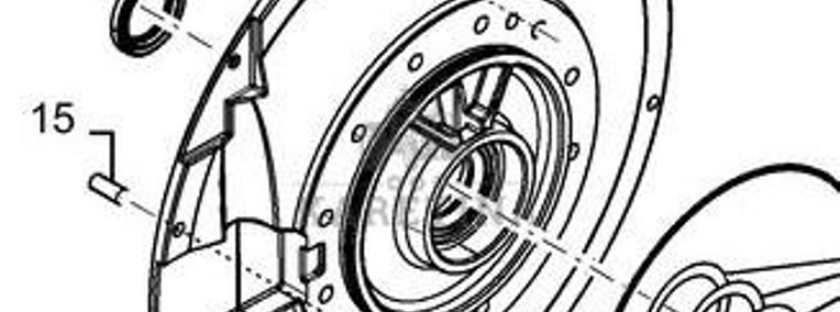 New Holland CR9080 CR 9080 E4 TIER 4 Pokrywa Obudowa Skrzyni Biegów Przekładni CZĘŚCI 87622357-1