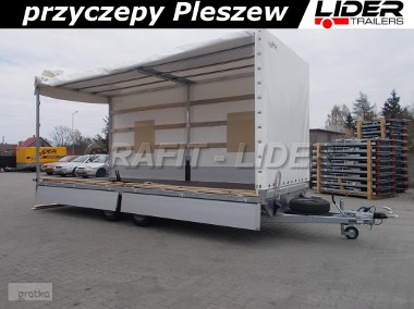 LT-038 przyczepa + plandeka 620x220x260cm, spedycyjna przyczepa ciężarowa, towarowa, 2 osiowa, DMC 3500kg-1