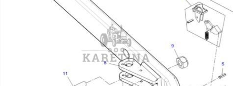 Fendt Vario 1038 1042 1046 1050 GEN 3 Cięgno Dolne Prawe Lewe G530871206034 G530871206044-1