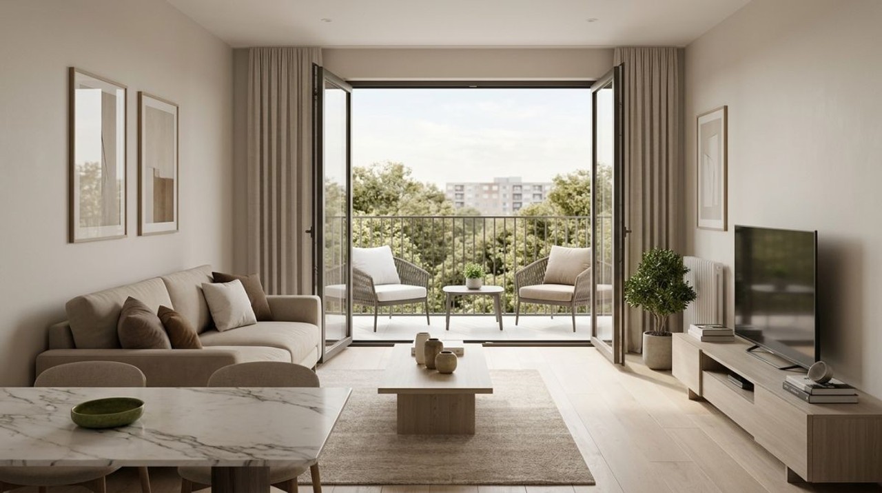 Duży salon 21 m2 | 2 pokoje | balkon | Czyżyny