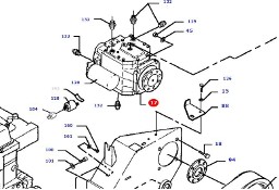 Massey Fergusson MF 30 - pompa hydrauliczna D45161000