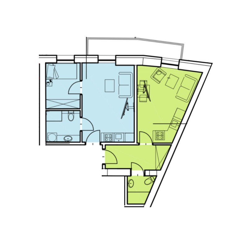 58m², 2 pokoje, Kraków Stradom - kamienica w renowacji, winda