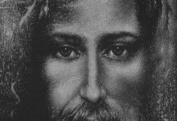 Jezus Chrystus Obraz ręcznie rzezbiony Staloryt