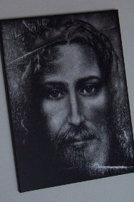 Jezus Chrystus Obraz ręcznie rzezbiony Staloryt-2