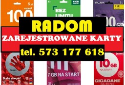 Radom zarejestrowane karty SIM sposlkie startery telefoniczne do komorki ANONIM