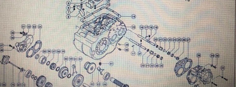 CLAAS LEXION 580 SKRZYNIA BIEGÓW -CZĘŚCI-1