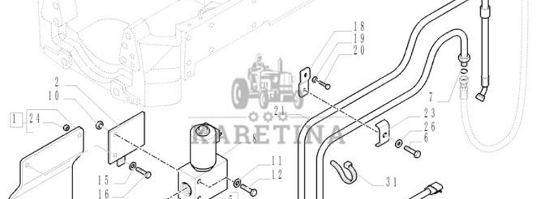 New Holland T6010 T6090 T6070 Hydroakumulator 0.75l 47057602-1