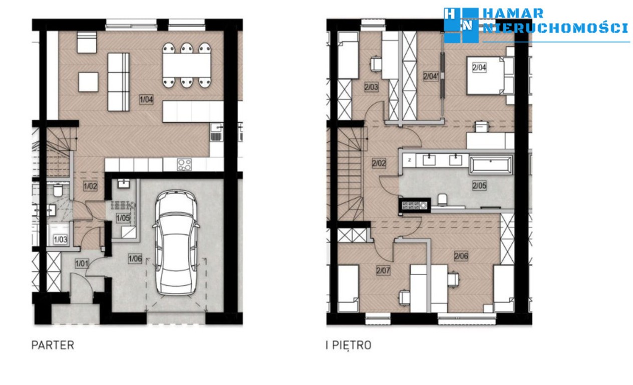 Dom 156 m² z ogrodem, garażem i 4 sypialniami