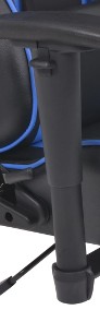 vidaXL Regulowane krzesło biurowe z podnóżkiem, niebieskie20166-4