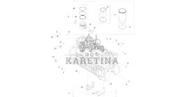 John Deere 9470RX - Zespół bloku krótkiego DZ112023 (Silnik)