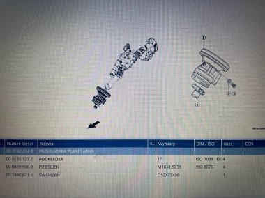 0007422540 Przekładnia napędu kosy claas V1350 - V1050-1