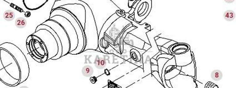 Fendt 414 415 512 513 712 712 S4 Wspornik Osi Obudowa Mostu Obudowa F416300020020 F712301020170-1