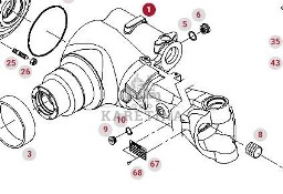 Fendt 414 415 512 513 712 712 S4 Wspornik Osi Obudowa Mostu Obudowa F416300020020 F712301020170