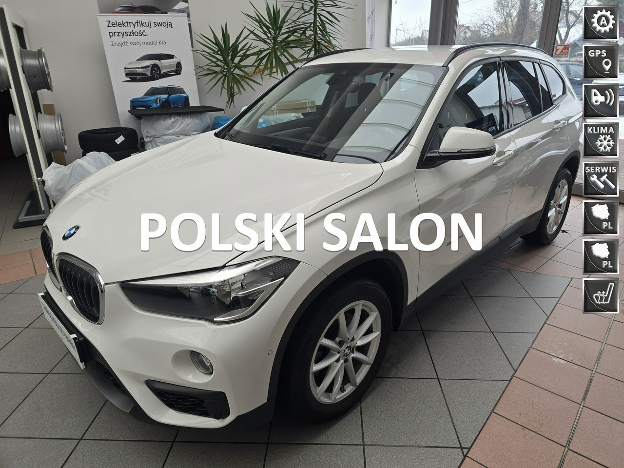 BMW X1 F48 X1 sDrive18i, Salon Polska, Idealny stan, 90458km