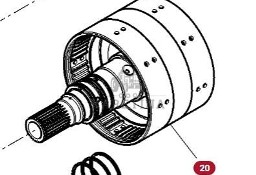 Massey Ferguson 5410 Obudowa Wał Skrzyni Biegów CZĘŚCI 4304509M93 4304509M92