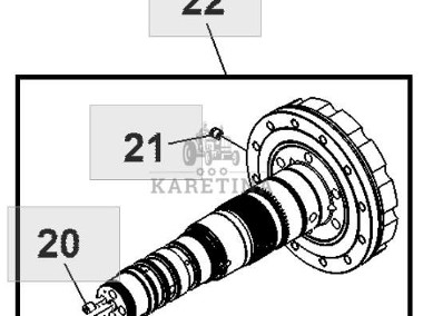 John Deere 8130 8230 8330 8430 8530 Wał Skrzyni Biegów IVT CZĘŚĆI RE247125 RE580921-1