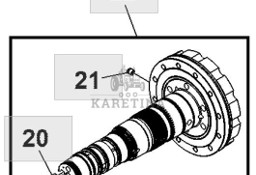 John Deere 8130 8230 8330 8430 8530 Wał Skrzyni Biegów IVT CZĘŚĆI RE247125 RE580921