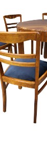 Stół i 6 krzeseł Art - Deco / po renowacji / antyki / orzech-4