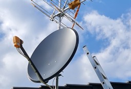 Ustawianie montaż anten instalacji satelitarnych naziemnych LTE 