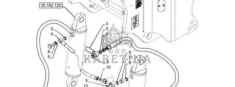 New Holland T6090 T6070 Zespół węźa 87685495-1