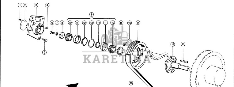 Claas Lexion 600 WAŁEK KOŁNIERZA 0006674831 (Napęd bębna młócącego)-1