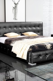 Pikowane łóżko ROMA 160x200 z szerokim zagłowiem + materac-2