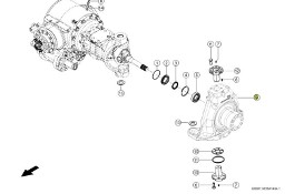 Claas Xerion 4000 - zwrotnica obudowa 0014996371