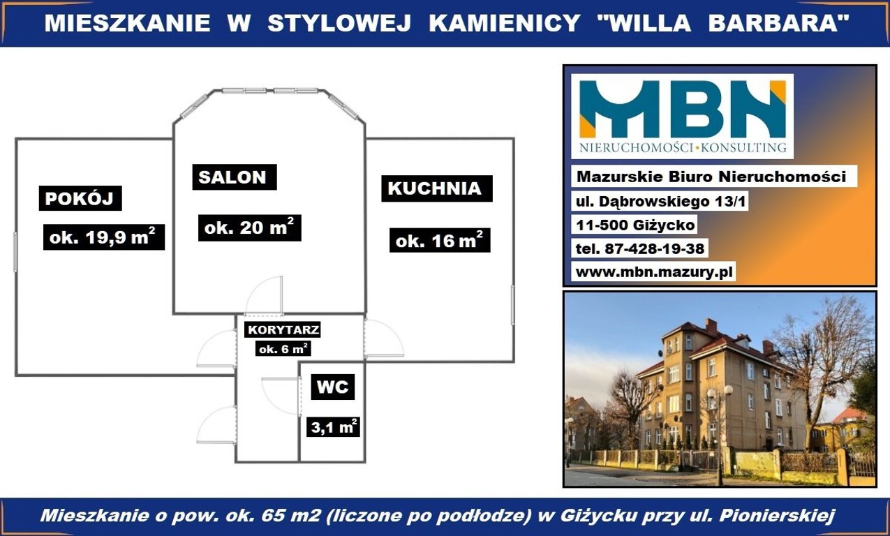 Przytulne mieszkanko w zabytkowej kamienicy - Widok 2