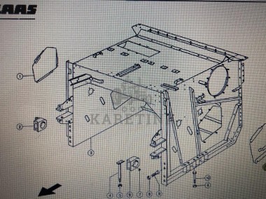 Pokrywa Prawa / Lewa Do Claas Mega 370-360 Nr kat. prawa 000 605 830 1 Nr kat. prawa 000 605 830 1-2