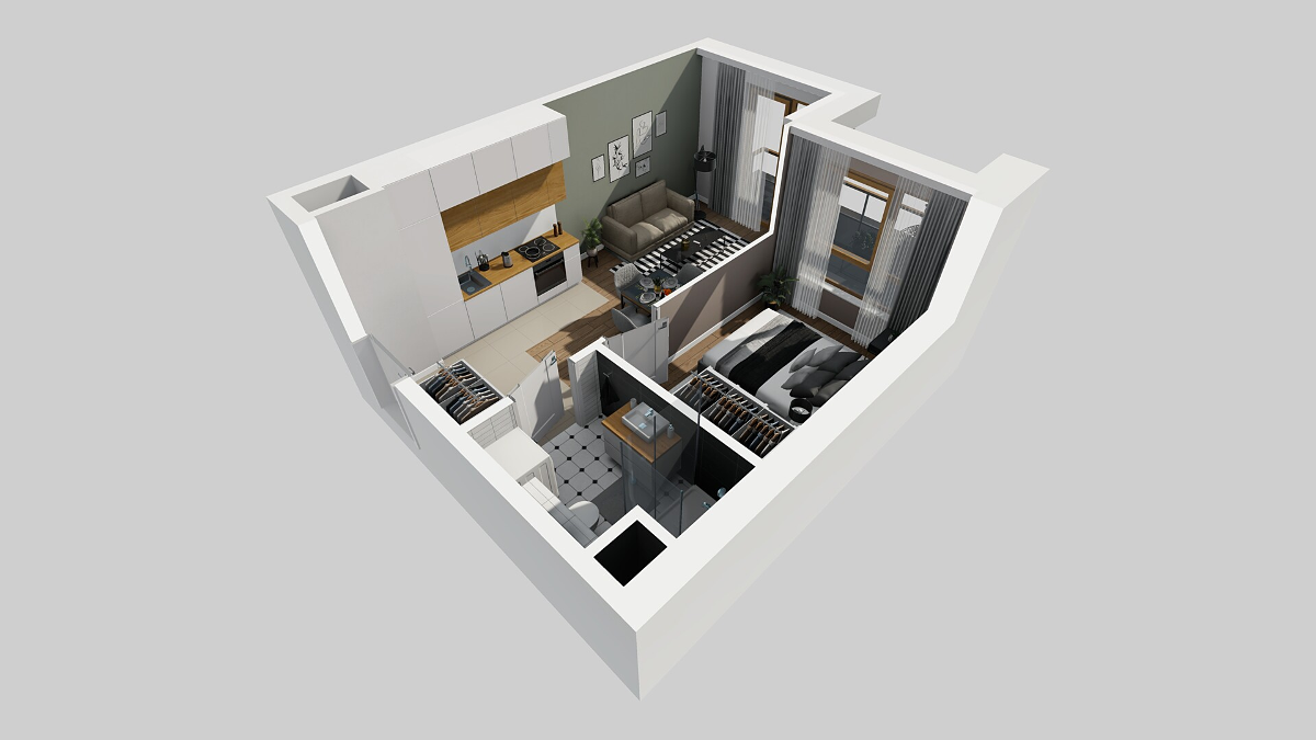 Mieszkanie na sprzedaż, 31 m², 2 pokoje Warszawa Mokotów – další