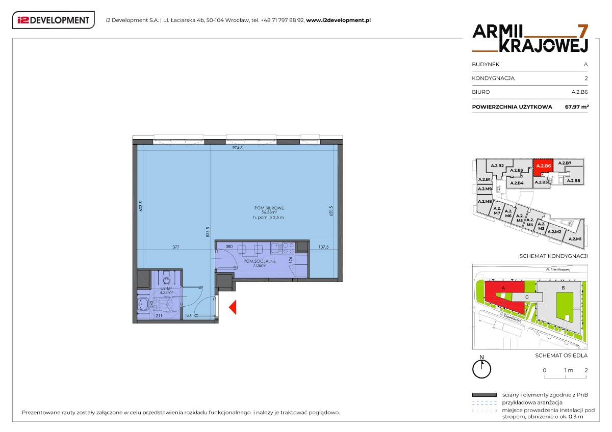 Biuro na sprzedaż, 67 m², 1 pomieszczenie Wrocław Krzyki – pohled 3