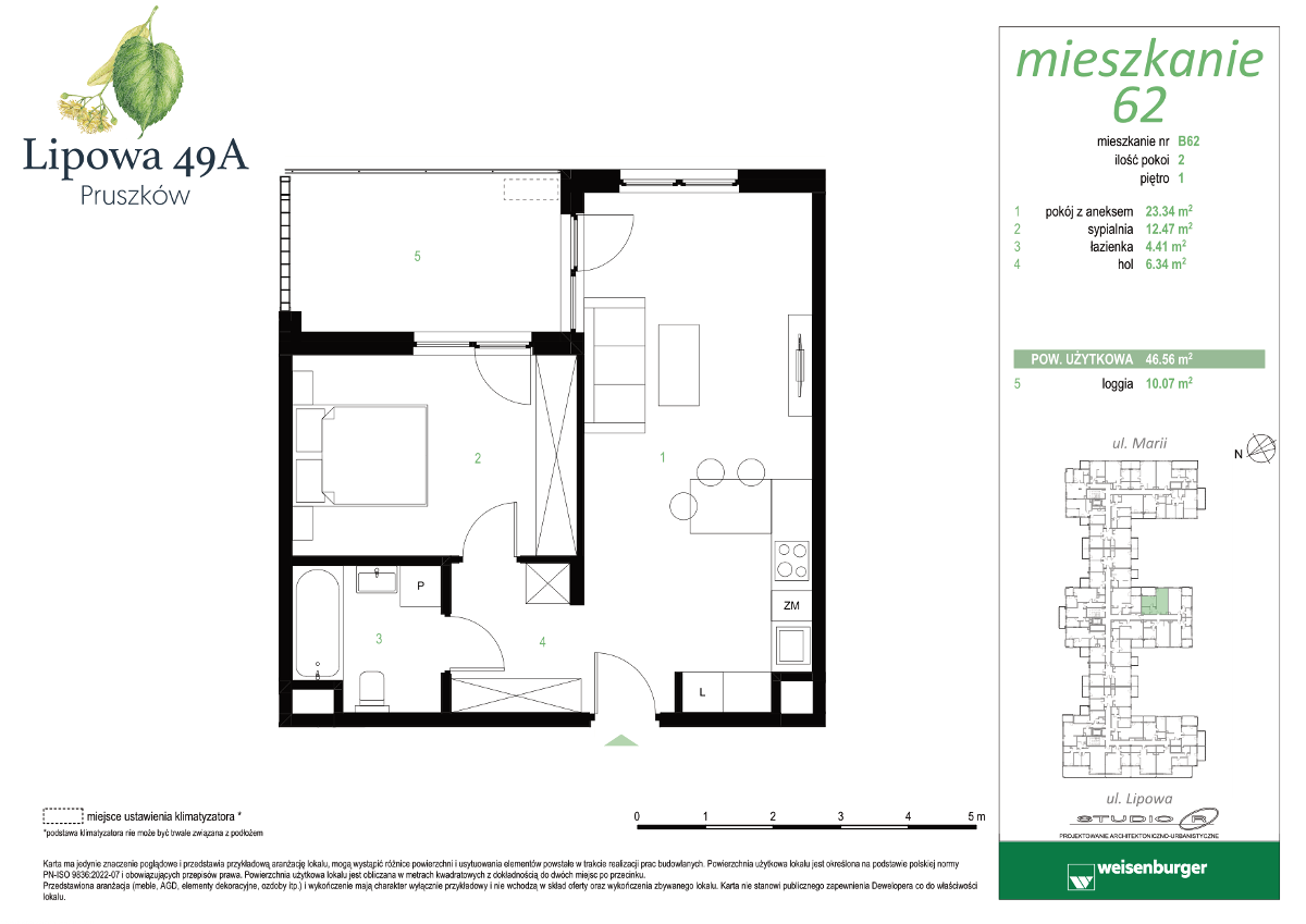 Mieszkanie na sprzedaż, 46 m², 2 pokoje Pruszków - Widok 4