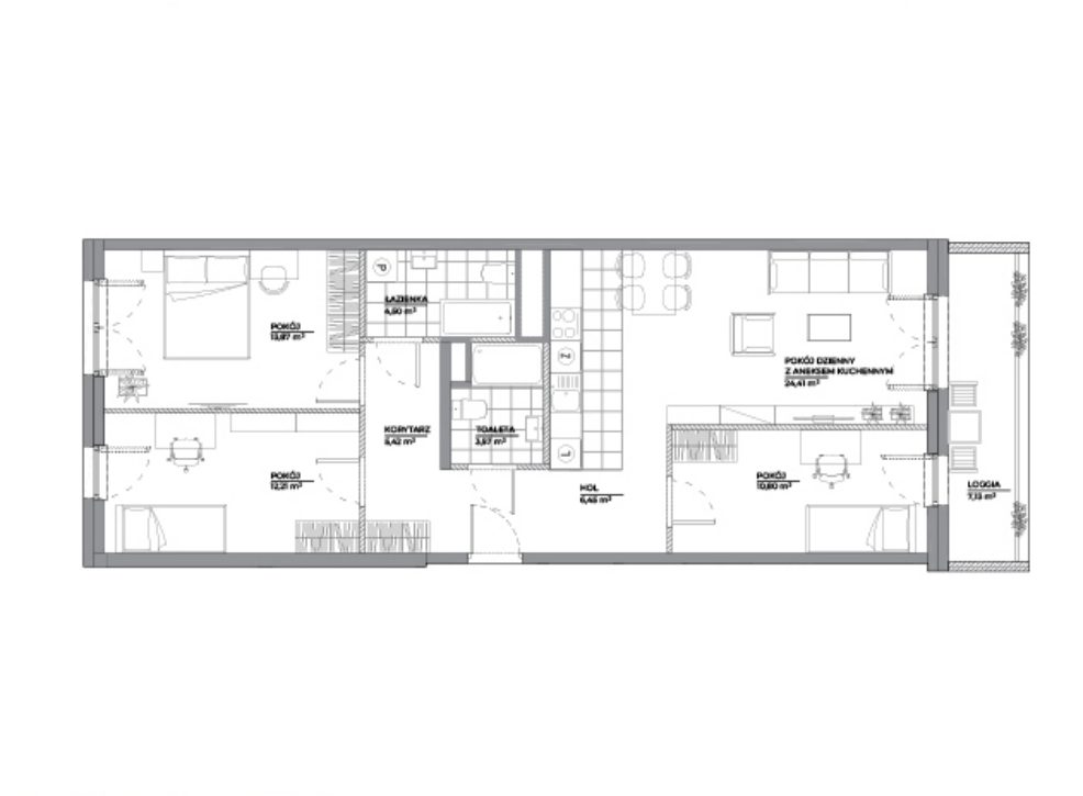 Mieszkanie na sprzedaż, 81 m², 4 pokoje Wrocław Śródmieście - Widok 6