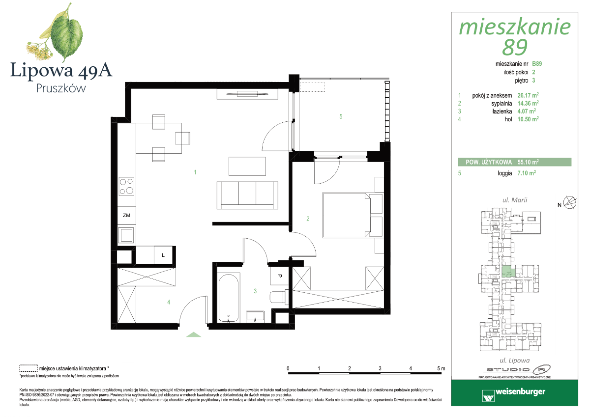 Mieszkanie na sprzedaż, 55 m², 2 pokoje Pruszków - Widok 4