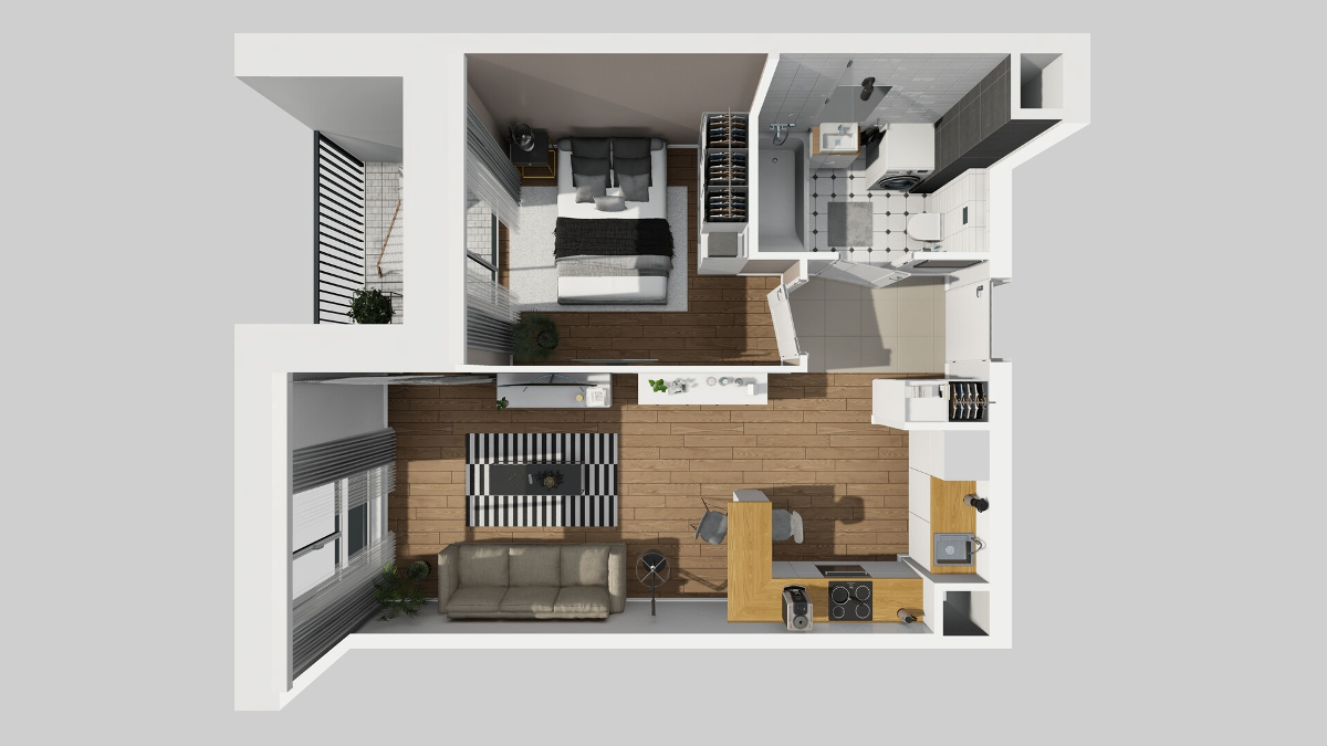 Mieszkanie na sprzedaż, 38 m², 2 pokoje Kraków Prądnik Biały - Ansicht 5