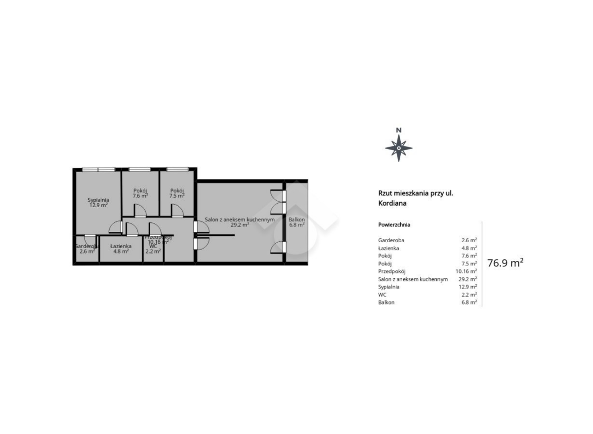 77 m² z widokiem na zieleń | Garaż | 2018 | Kurdwanów - Widok 2