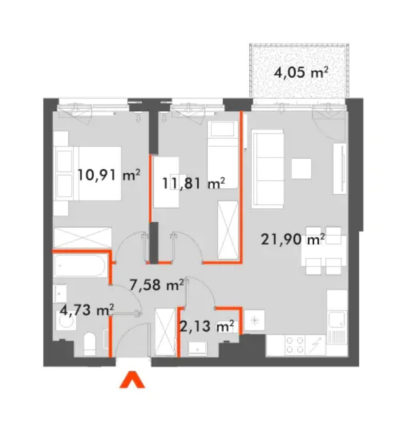 Mieszkanie na sprzedaż, 59 m², 3 pokoje Warszawa Wola, Warszawa