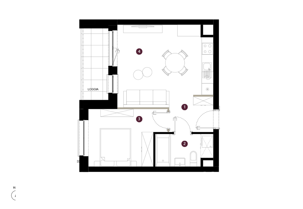 Mieszkanie na sprzedaż, 39 m², 2 pokoje Poznań Naramowice - Widok 4