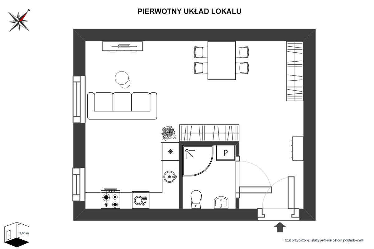Mieszkanie na sprzedaż, 23 m², 2 pokoje Warszawa Śródmieście Śródmieście Południowe - Widok 2
