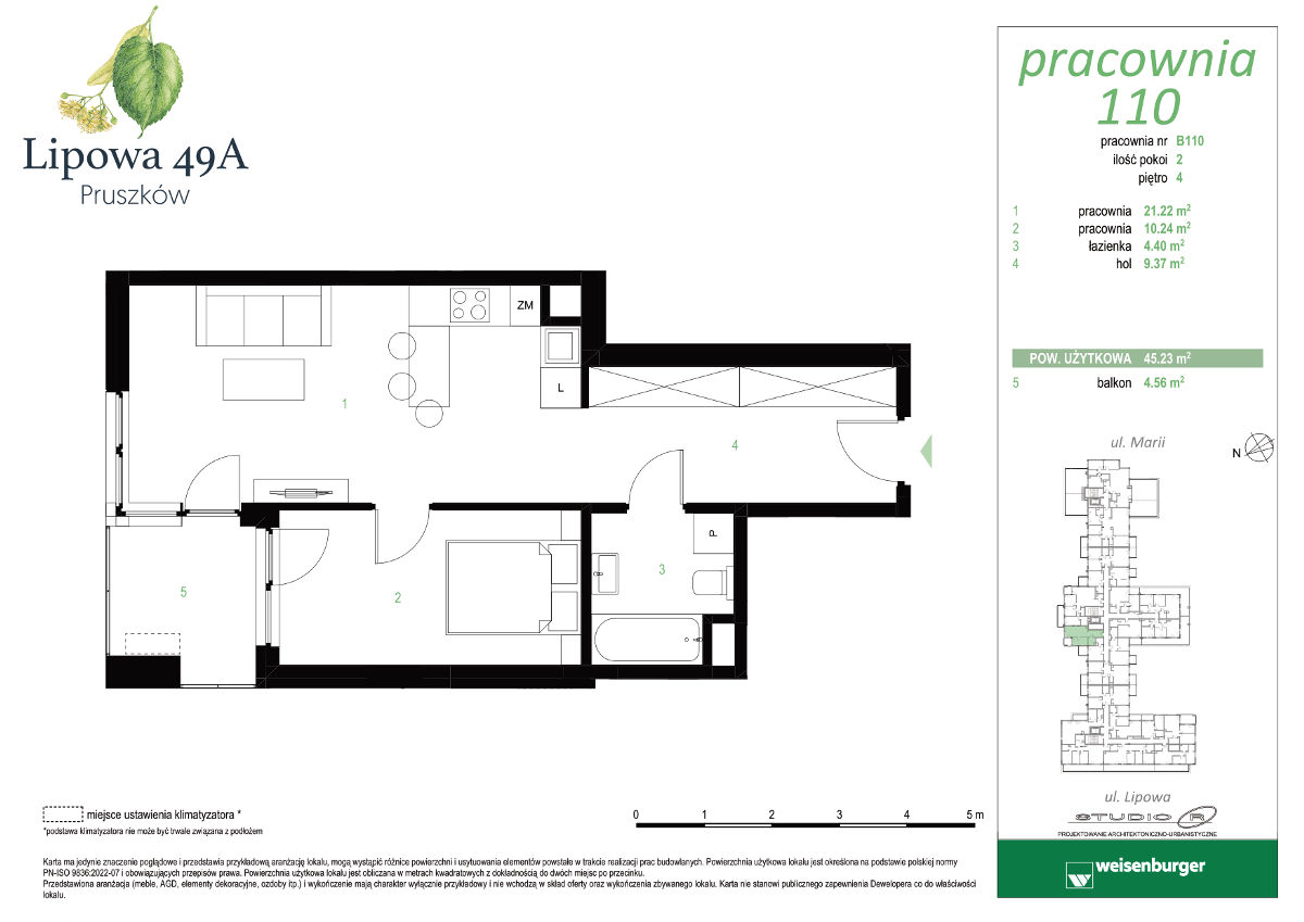 Mieszkanie na sprzedaż, 45 m², 2 pokoje Pruszków - Widok 4