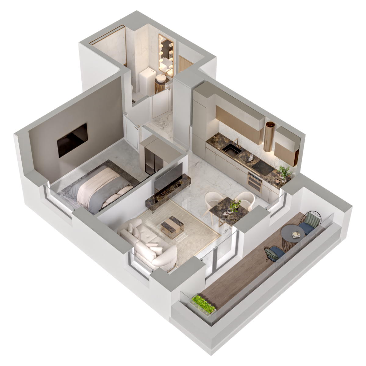 Mieszkanie na sprzedaż, 35 m², 2 pokoje Gdańsk Zaspa - Widok 6