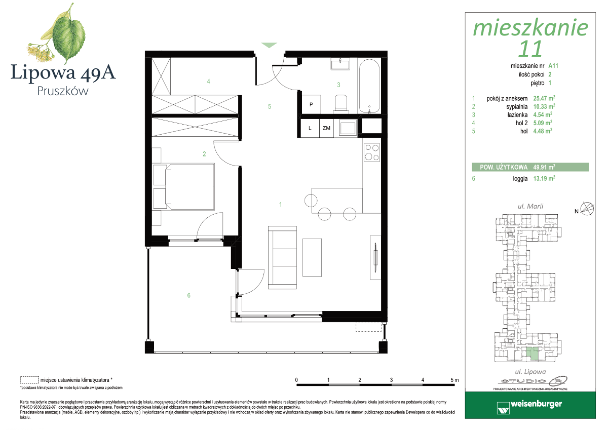 Mieszkanie na sprzedaż, 49 m², 2 pokoje Pruszków - Widok 4