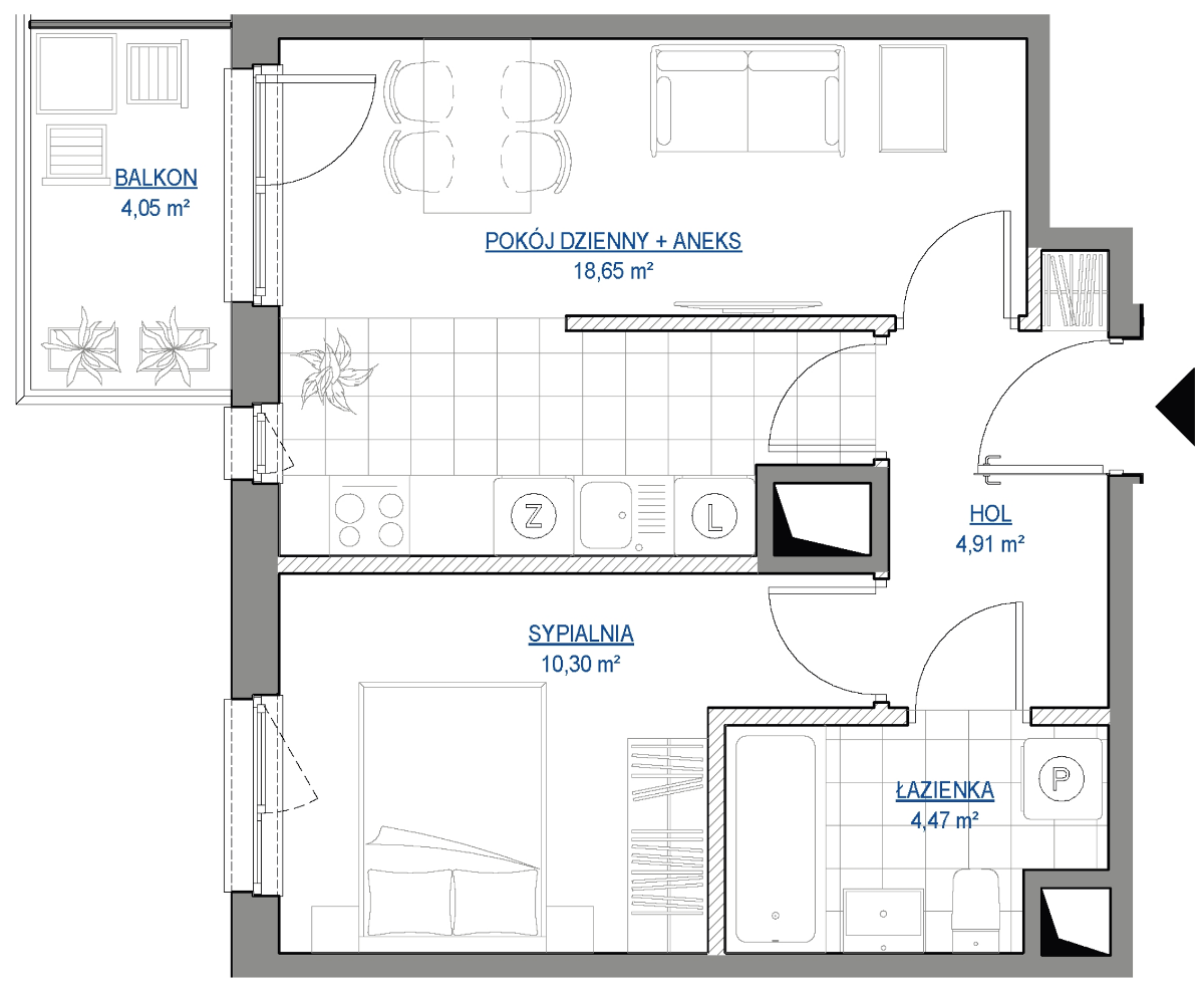 Mieszkanie na sprzedaż, 38 m², 2 pokoje Poznań Żegrze - Więcej