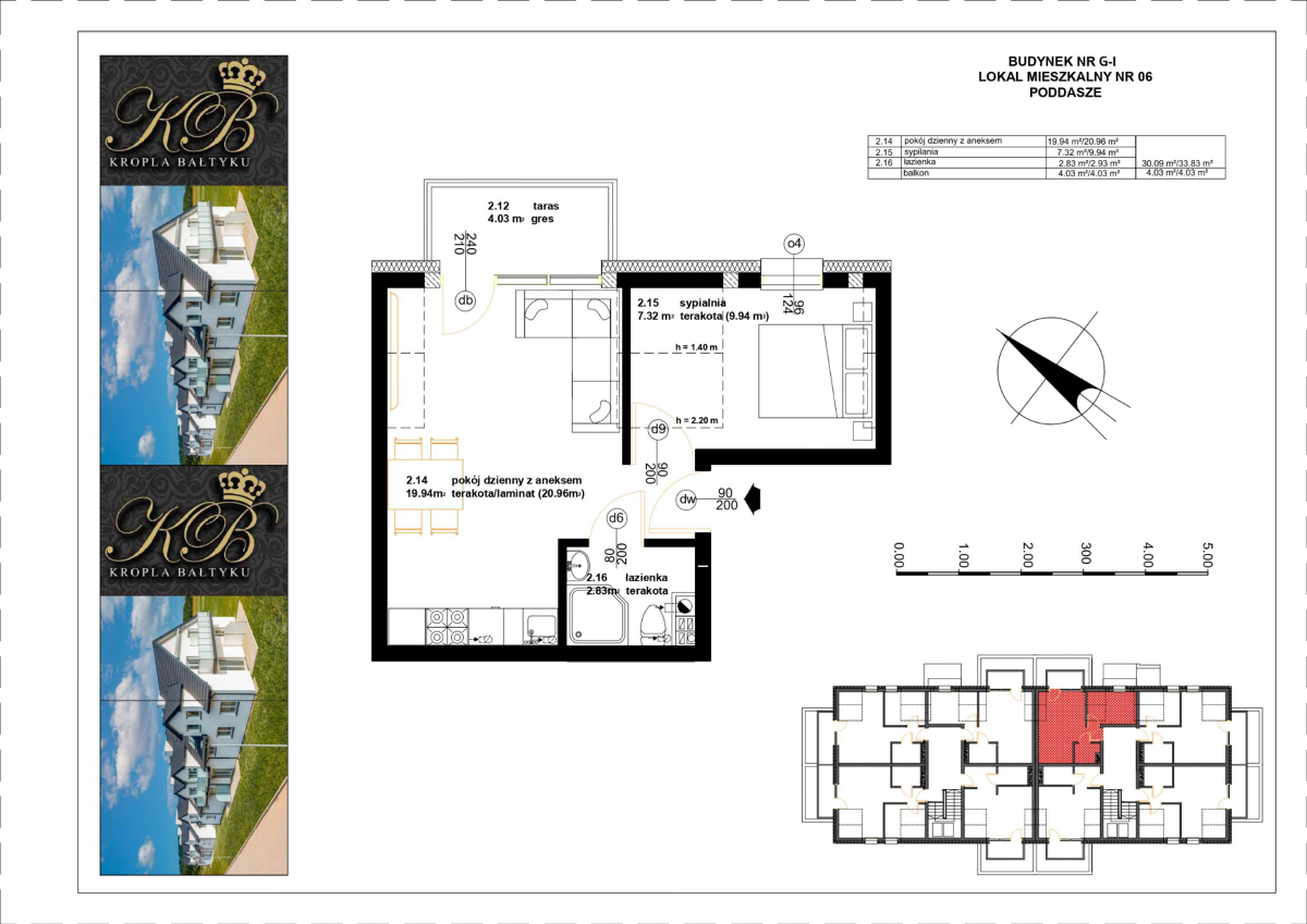 Mieszkanie na sprzedaż, 30 m², 2 pokoje Darłowo - View 2