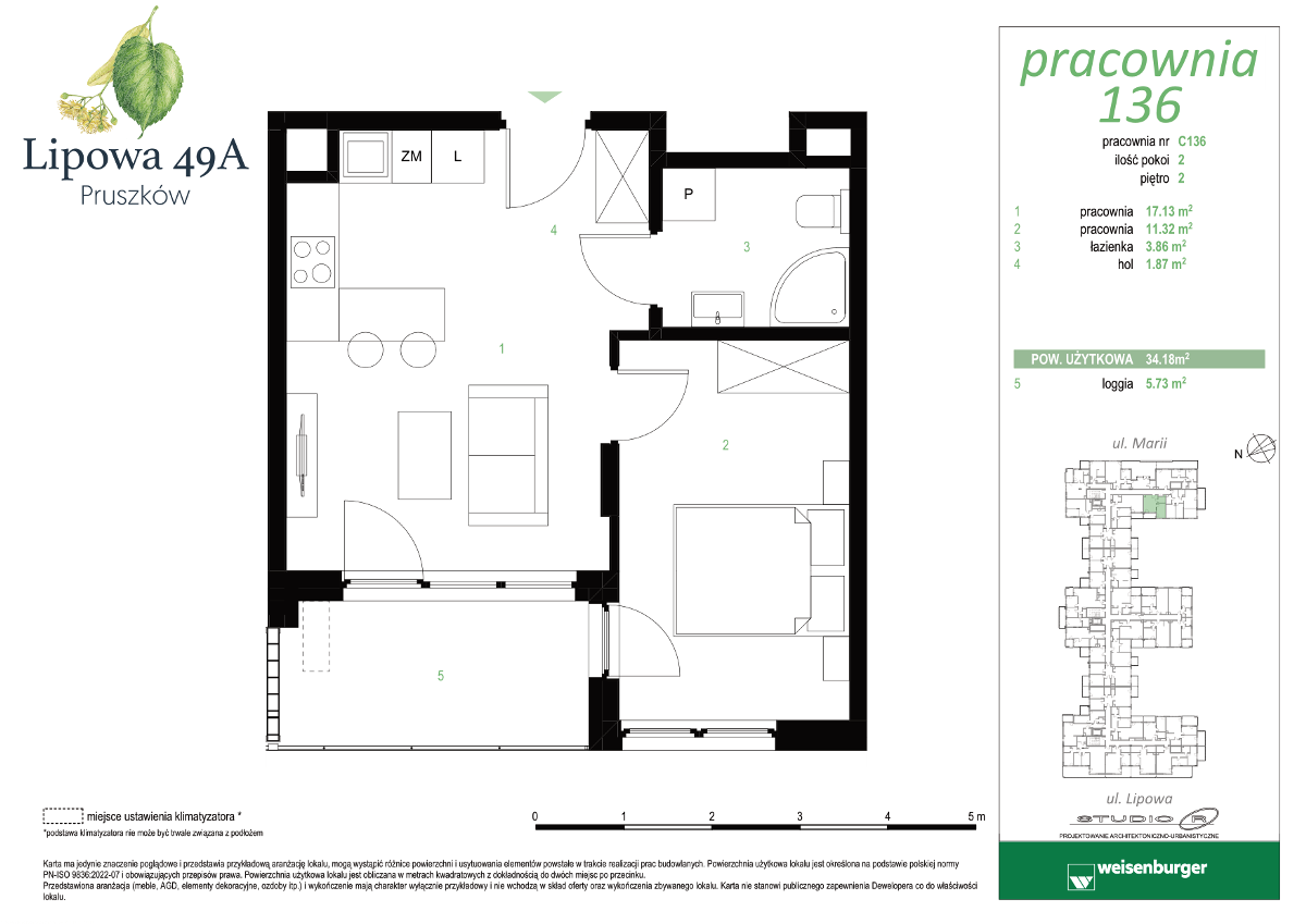 Mieszkanie na sprzedaż, 34 m², 2 pokoje Pruszków - Widok 4