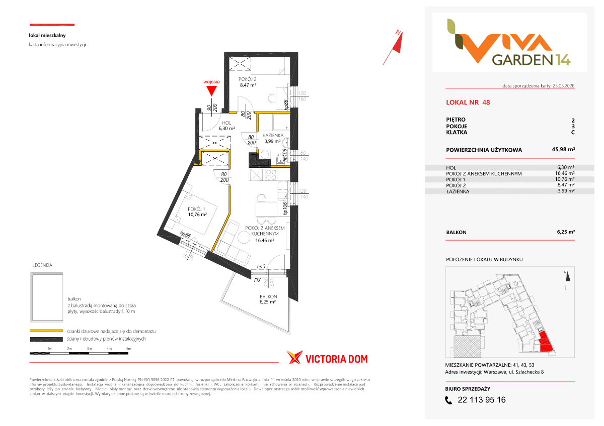 Mieszkanie na sprzedaż, 45 m², 3 pokoje Warszawa Białołęka - Więcej