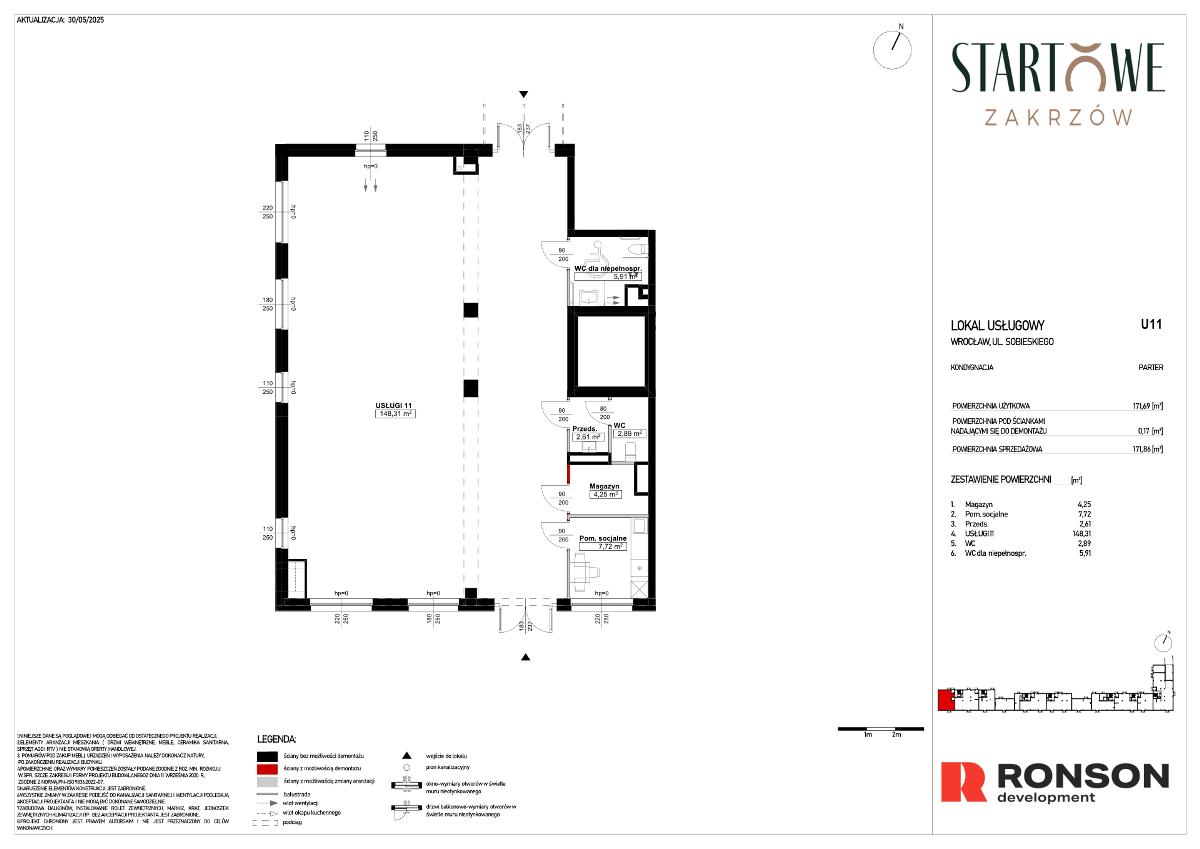 Komercyjne na sprzedaż, 174 m², 1 pomieszczenie Wrocław Psie Pole, Wrocław