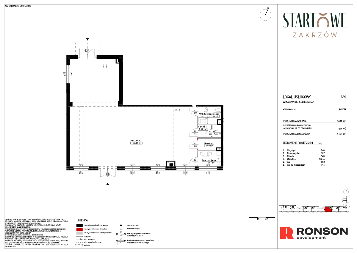 Komercyjne na sprzedaż, 155 m², 1 pomieszczenie Wrocław Psie Pole, Wrocław