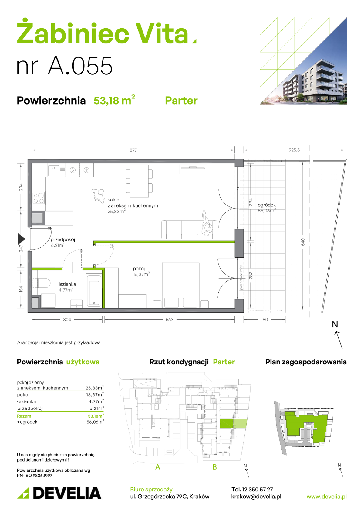 Mieszkanie na sprzedaż, 53 m², 2 pokoje Kraków Prądnik Biały - Więcej