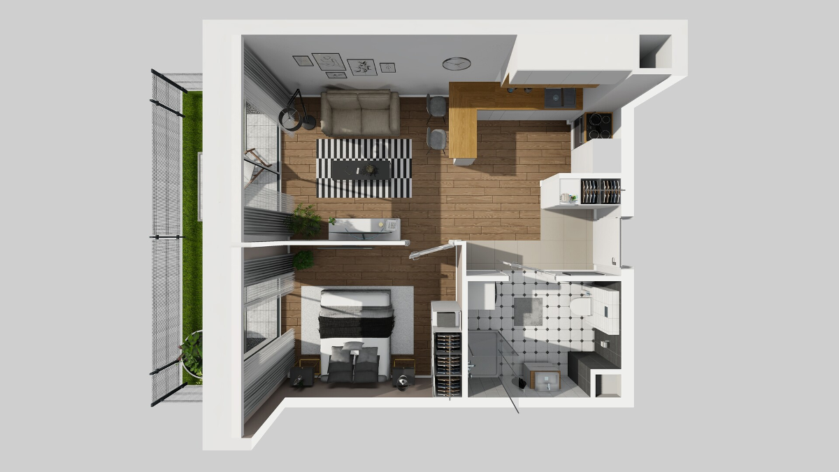 Mieszkanie na sprzedaż, 38 m², 2 pokoje Kraków Prądnik Biały - Ansicht 5